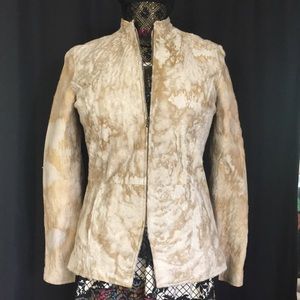 Indigo palms Leather jacket